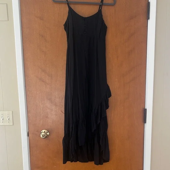 Black hi/lo Maxi Dress sz medium - Picture 1 of 4